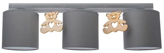 Detské stropné svietidlo BEAR 3xE27/60W/230V