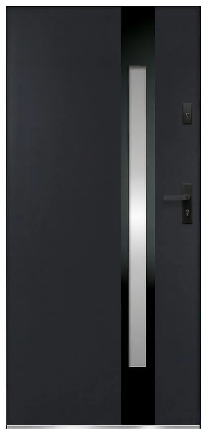 Dvere vchodové Temida S68 90P Antracit
