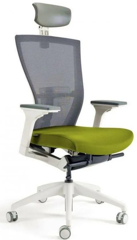 bestuhl Kancelárska stolička MERENS WHITE SP zelená
