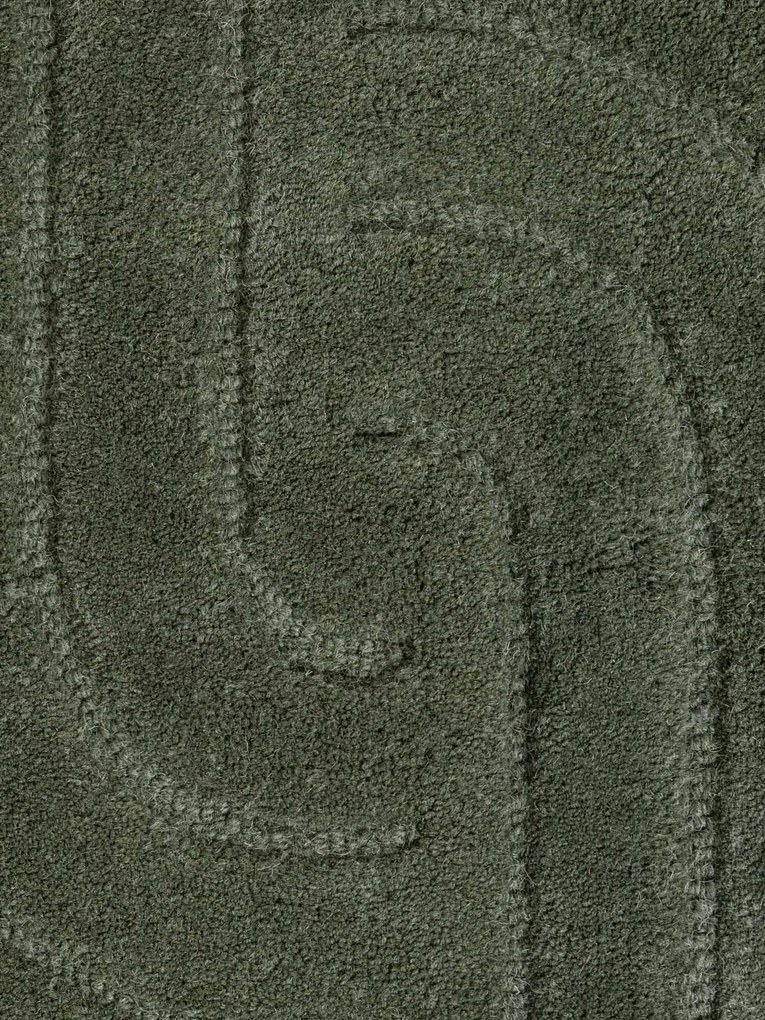 Vikosa, Kusový koberec Vikosa Arcura 106271 Dark Green kruh, 150x150 (priemer) kruh, zelená, obývacia izba