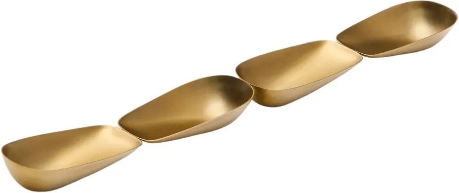 Servírovacia miska z nehrdzavejúcej ocele v zlatej farbe Aruc – Kave Home