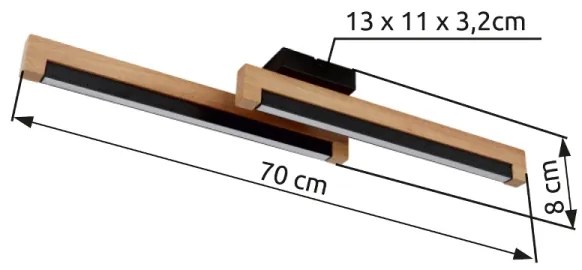 Globo 67849D - LED Stropné svietidlo STARLA LED/12W/230V