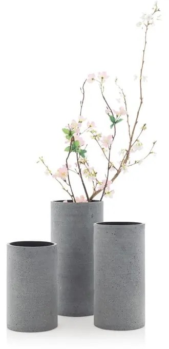 Sivá váza Blomus Bouquet, výška 29 cm