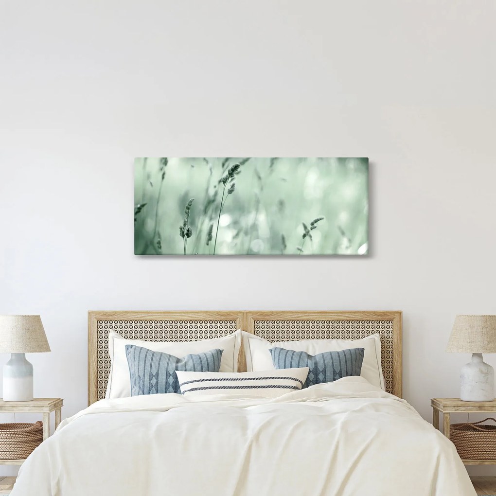 Obraz - Zelená lúka (120x50 cm)