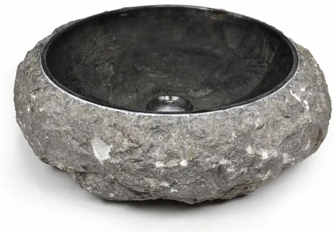 Umývadlo z kameňa DIVERO - čierny mramor 43778