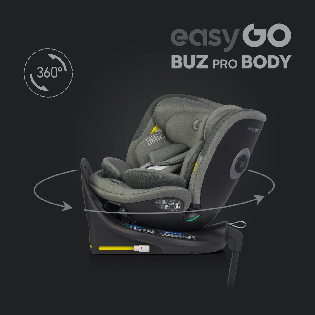 Súprava autosedačky EasyGo Buz Xtd Pro a Buz Pro Body 2 v 1 Greener