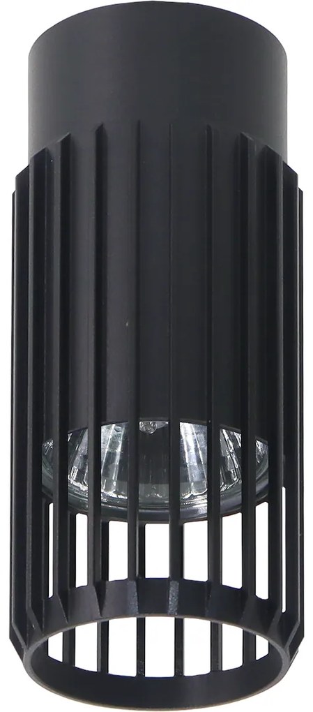 Stropné svietidlo Vertical, 1x čierne kovové tienidlo