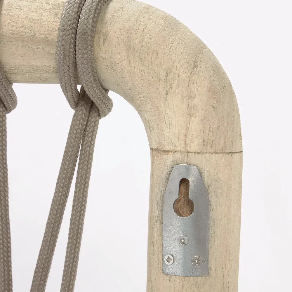 Čelo postele z cédrového dreva v sivo-prírodnej farbe 165x60 cm Aberash - Kave Home