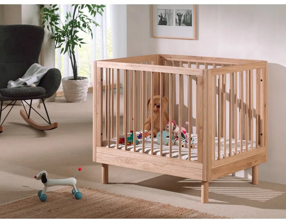 Detská ohrádka z dubového dreva v prírodnej farbe 95x75 cm Forrest – Vipack