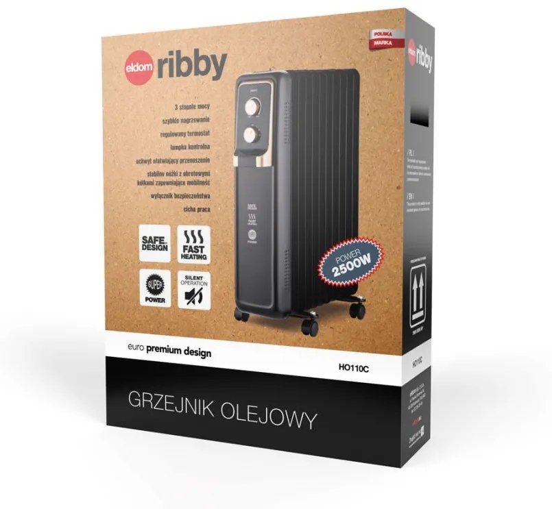 ELDOM Olejový radiátor HO110C - ELDOM 2500W
