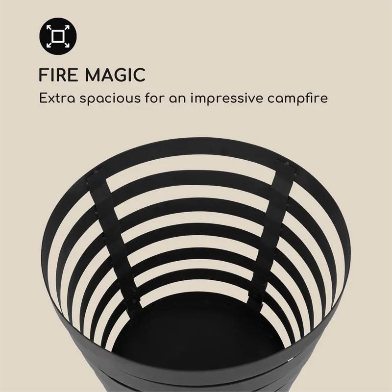 Blumfeldt Verus, ohnisko, kôš na oheň, oceľ, stabilné postavenie, pevné, čierne