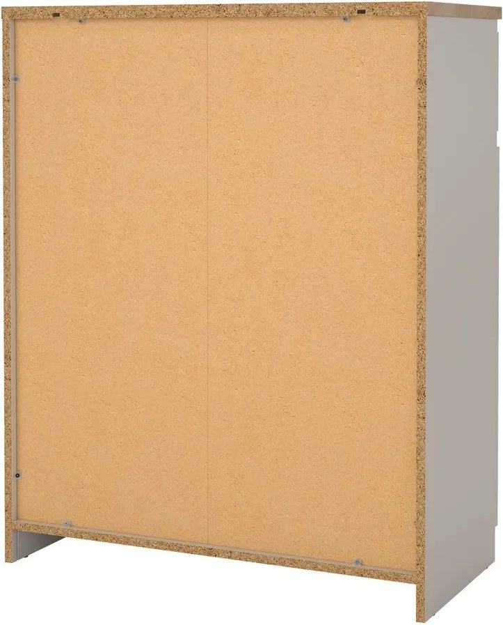 Krémovobiela komoda 80x100x40 cm Naia – Tvilum