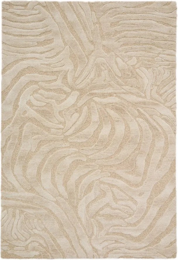 Béžový ručne tkaný koberec s prímesou vlny 160x230 cm Tribet – Kave Home