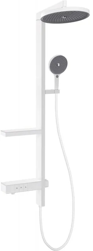 Mexen Dizzy, sprchová sada s ručnou a dažďovou hlavicou, biela, 78104-20