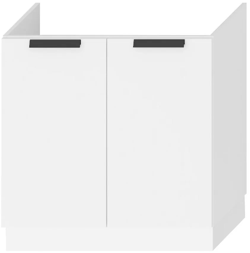 Kuchynská skrinka Denis d80zl biely satén mat/biela