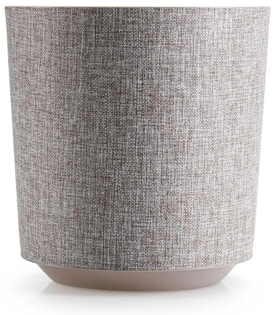 PLASTOVÝ KVETINÁČ ALOE TX 19,5X20 CM BÉŽOVÁ