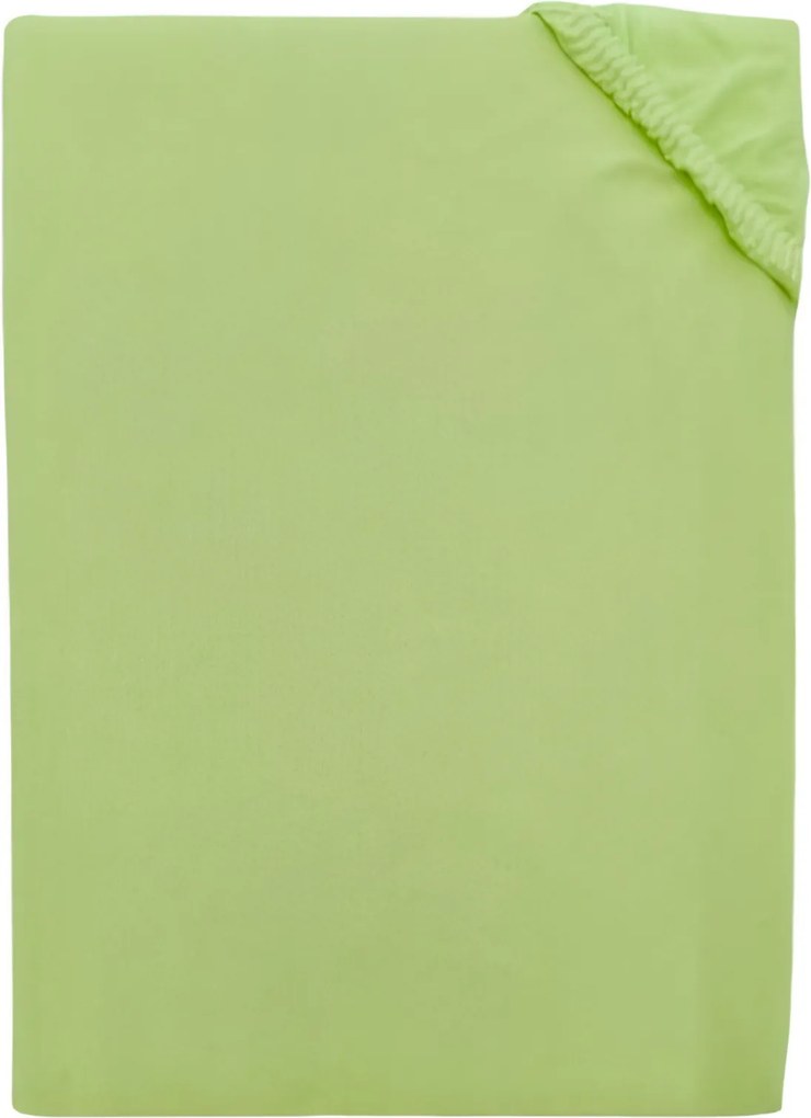 Posteľná plachta jersey svetlo zelená TiaHome - 200x220cm