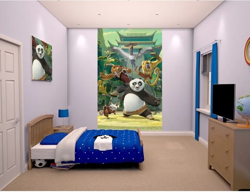 WALLTASTIC®  Fototapeta KUNG FU PANDA 150 x 240cm (43107)