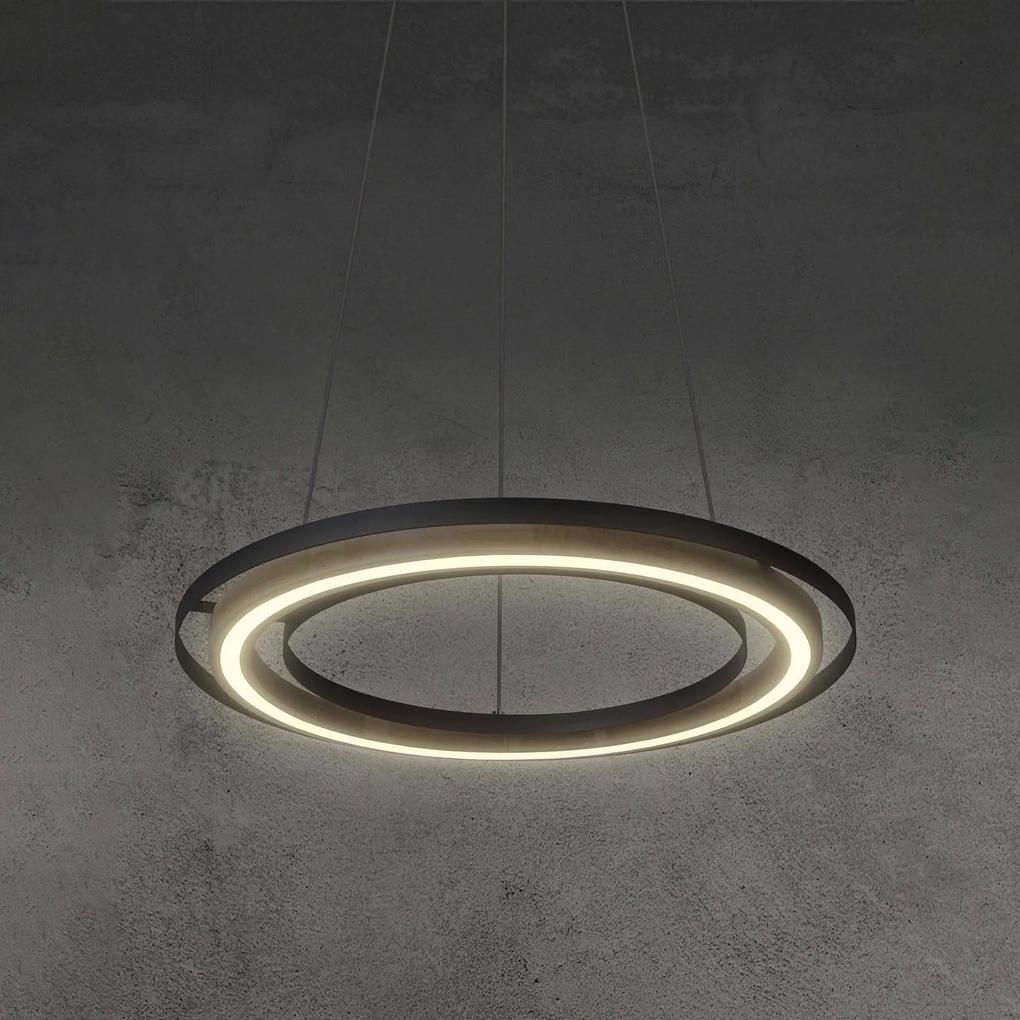 LED závesné svietidlo Rilas kruhové tienidlo 1-pl.