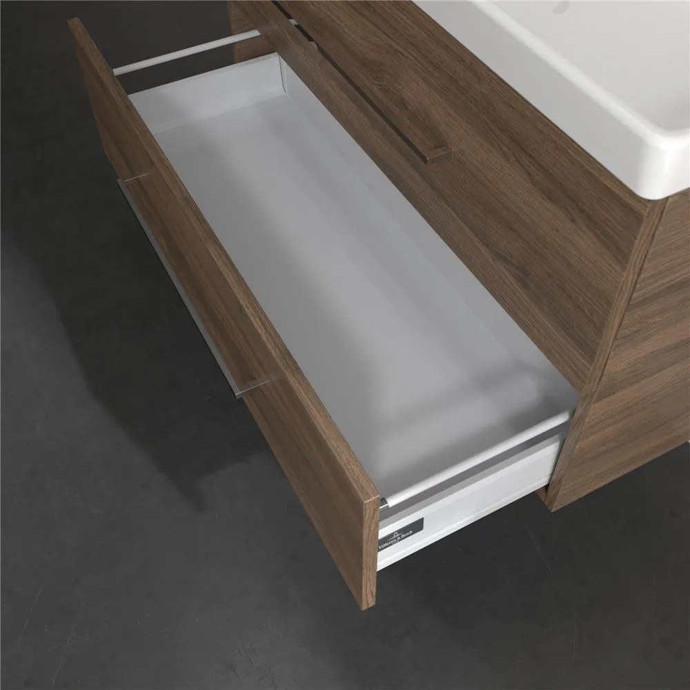 VILLEROY & BOCH Avento závesná skrinka pod umývadlo, 2 zásuvky, 980 x 452 x 514 mm, Arizona Oak, A89200VH