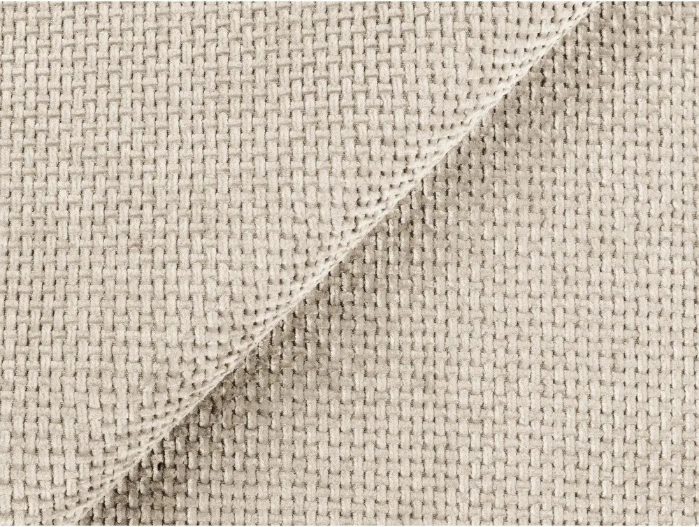 Krémovobiela ženilková rozkladacia/s úložným priestorom rohová pohovka (pravý roh/do L) Kona – Makamii