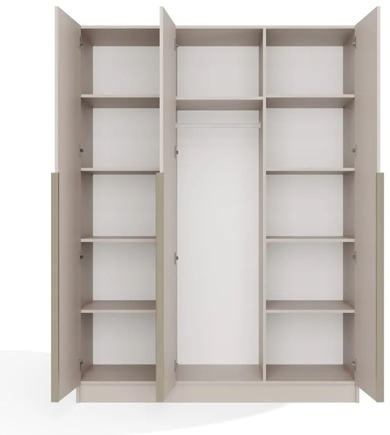 Šatní skříň SENSO 3D 150 cm kašmírová