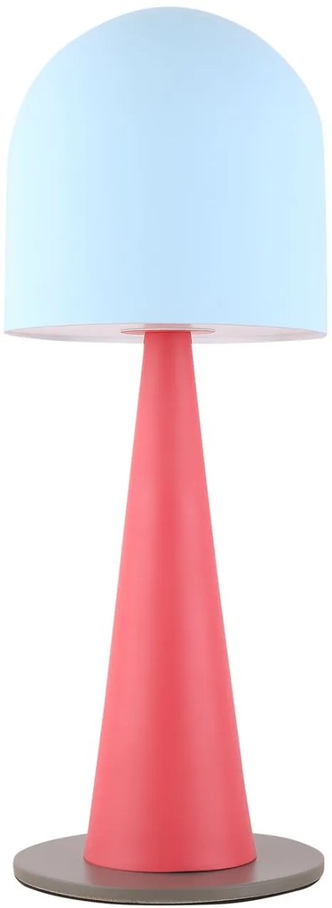 CLX Stolná detská lampa FIUMICINO, 1xE27, 40W, červenomodrá