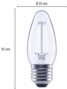 LED žiarovka FLAIR C35 E27 / 2,2 W ( 25 W ) 250 lm 4000 K stmievateľná