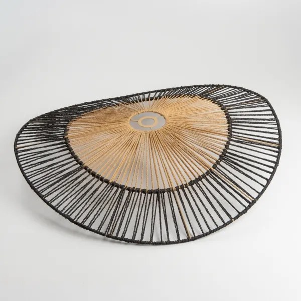 Brilagi - LED luster na lanku CERIA BOHO 1xE27/40W/230V pr. 80 cm čierna/hnedá