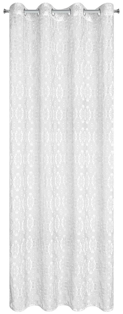 ZÁCLONA NA KRÚŽKOCH IGA 140X250 CM BIELA