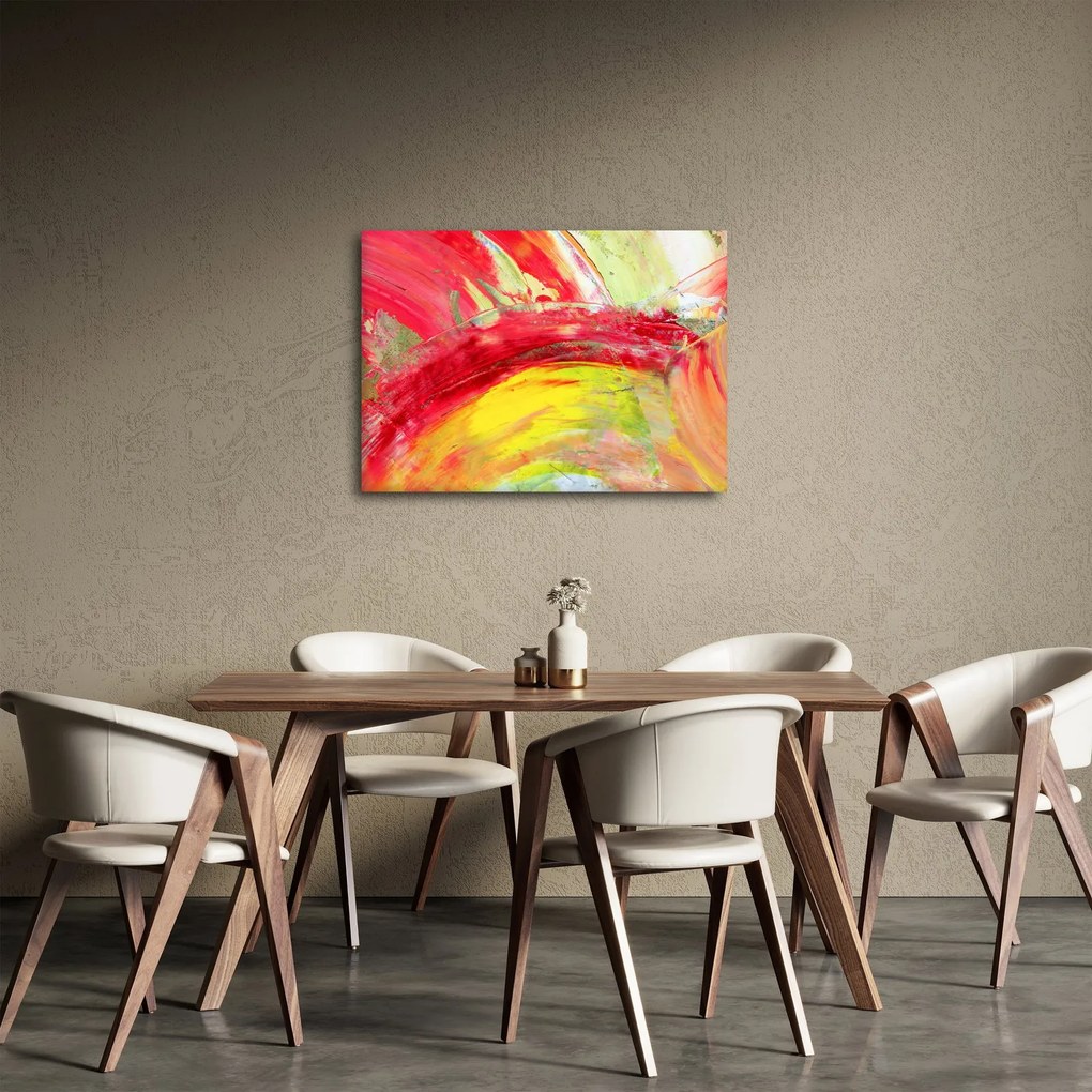 Obraz abstrakcie - maľba (70x50 cm)