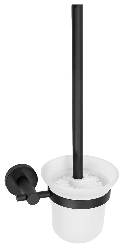 Tutumi Rea, nástenná toaletná kefa 322234C, čierna matná, REA-77103