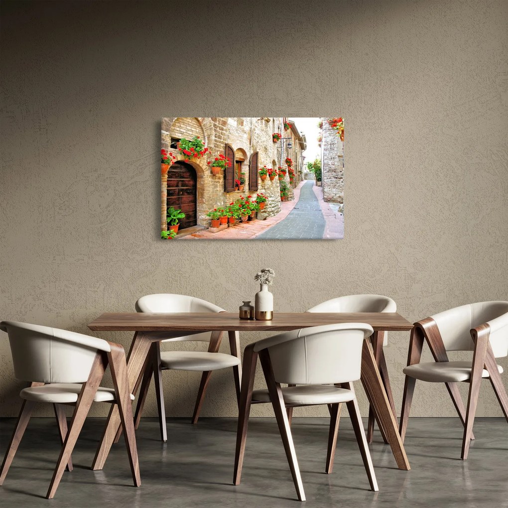 Obraz - Malebná Talianska ulička (90x60 cm)
