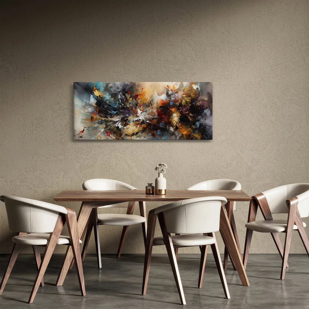 Obraz - Abstraktná grafika (120x50 cm)