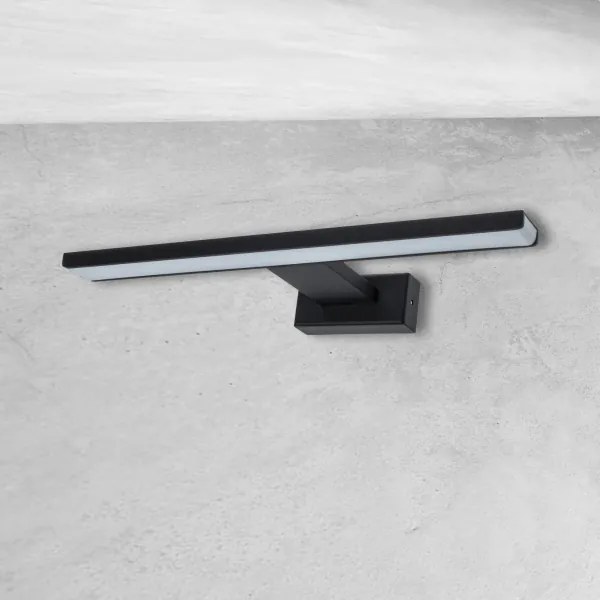 LED Kúpeľňové nástenné svietidlo SHINE LED/7W/230V 30 cm IP44 čierna