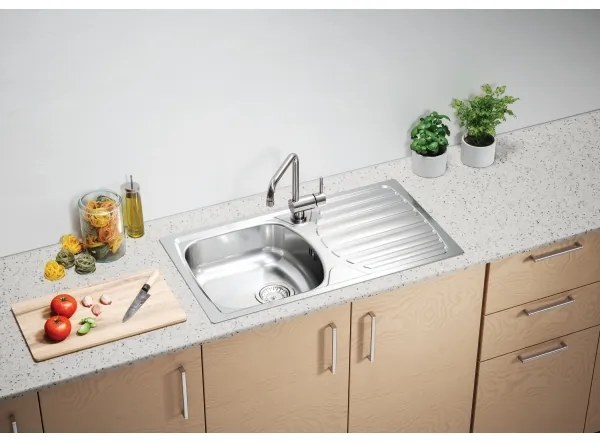 ALVEUS 1136534 - Kuchynský drez BASIC 78x43,5 cm matná oceľ/satin
