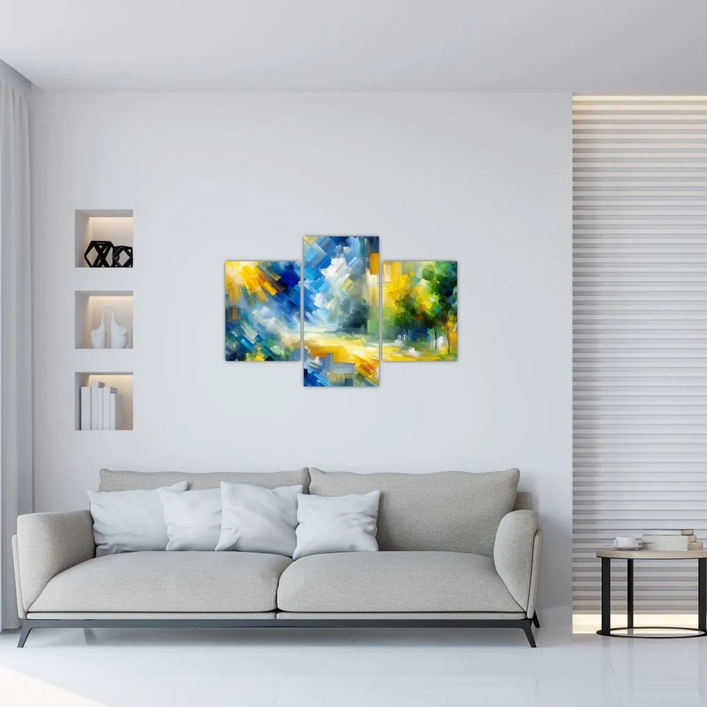 Obraz - Abstraktný slnečný deň (90x60 cm)