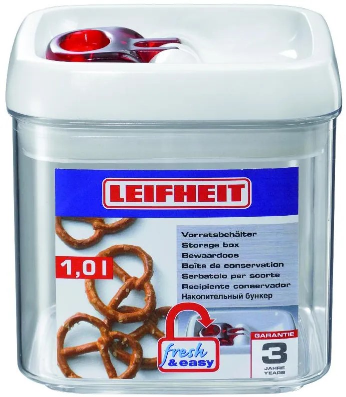 Leifheit dóza na potraviny Fresh & Easy hranatá 1000 ml 31209