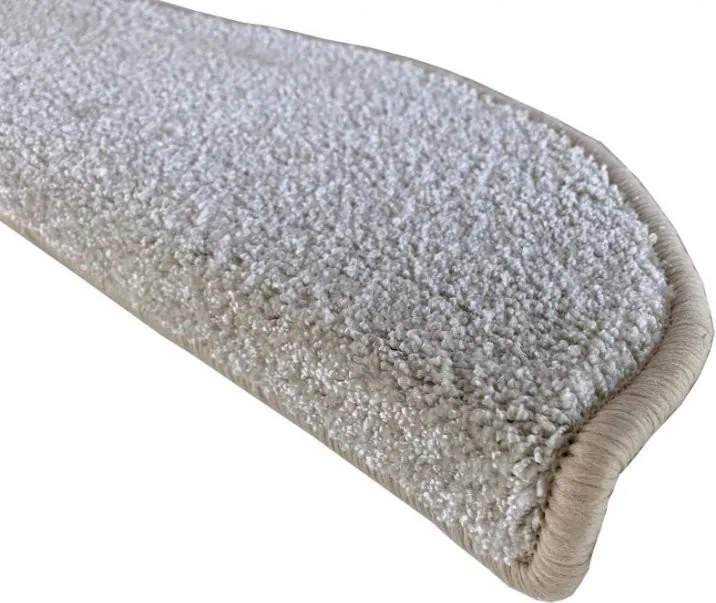 Vopi DOPREDAJ: 24x65 půlkruh cm Nášlapy na schody Capri Lux cream půlkruh, samolepící - 24x65 polkruh (rozmer vrátane ohybu)