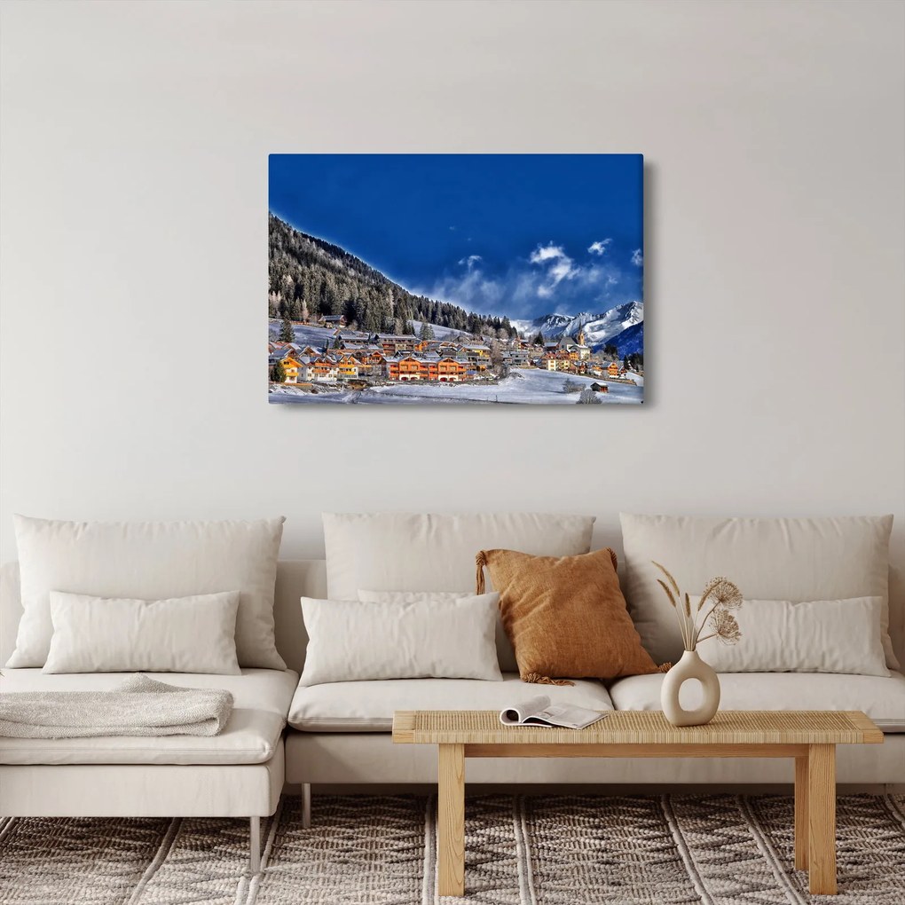 Obraz - Horské mestečko (90x60 cm)