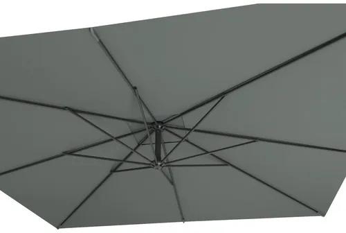 Slnečník výkyvný Soluna Lyon 250 x 250 cm tmavosivý