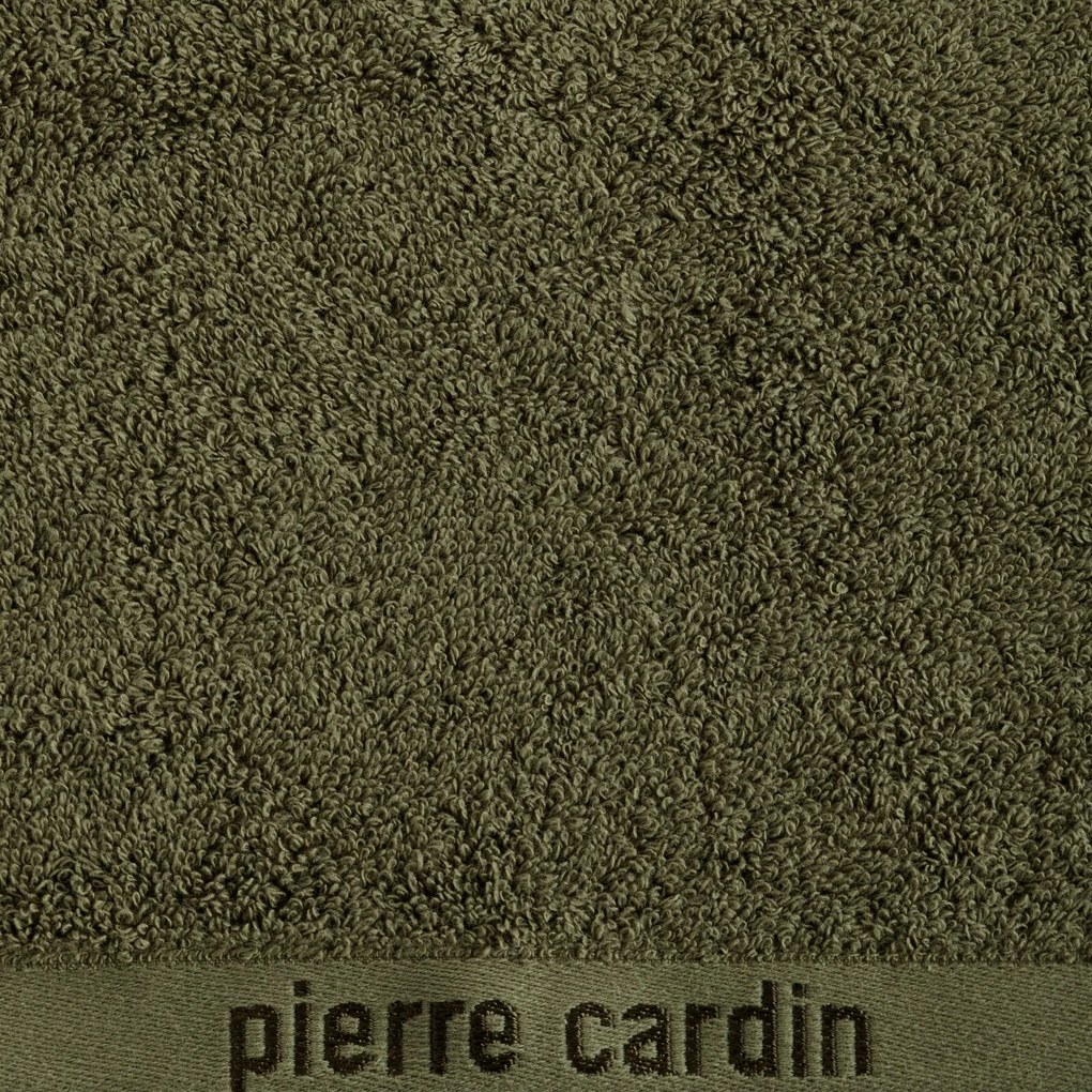 BAVLNENÝ UTERÁK PIERRE CARDIN EVI 50X90 CM TMAVOOLIVOVÁ