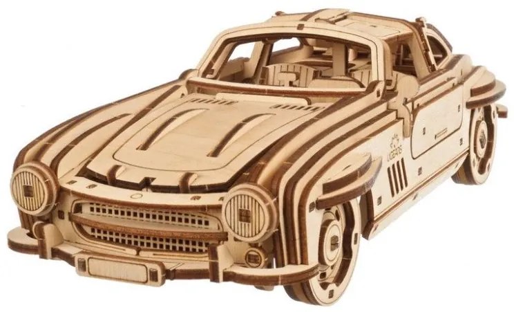 Ugears 3D drevené mechanické puzzle Auto Winged Sports Coupe