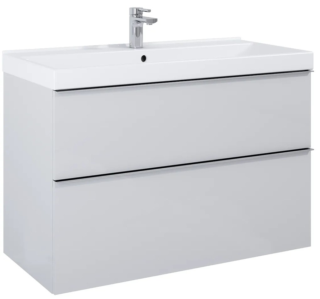 Elita Look, umývadlová skrinka 100x45x64 cm 2S PDW, šedá matná, ELT-167599