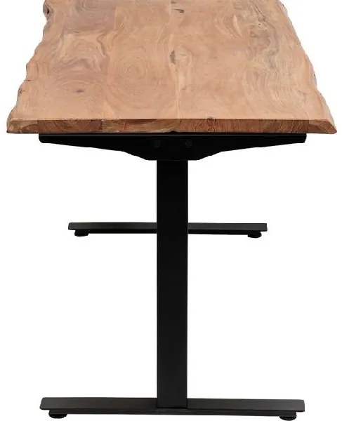 Office Harmony Black písací stôl 200x100 cm svetlohnedý