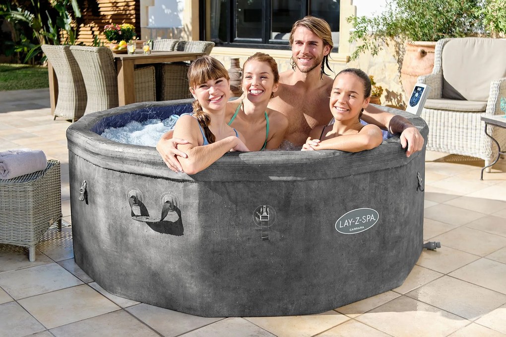 BESTWAY Lay-Z-Spa Carrara ThermaCore Smart AirJet Vírivka, 170 x 65 cm, 6 osôb 6001V