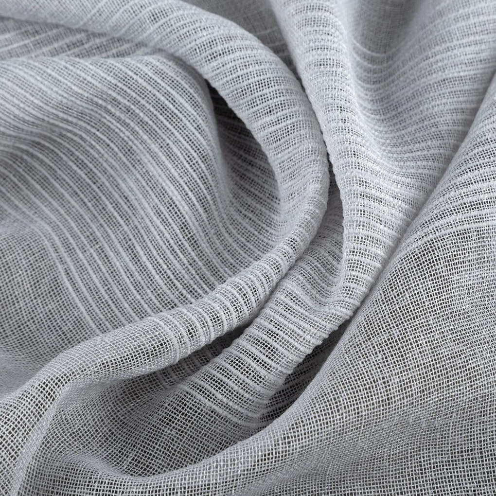 ZÁVES NA KRÚŽKOCH AGATA 140X250 CM STRIEBORNÁ