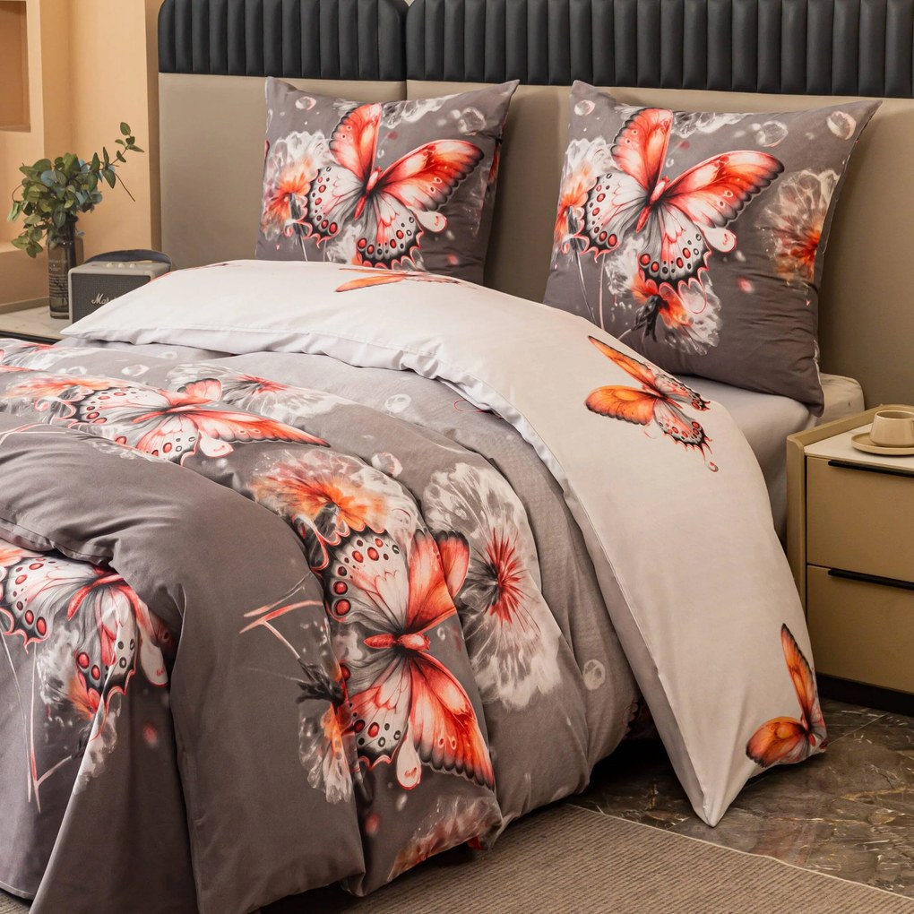 Obliečky z mikrovlákna FLARISSE sivé Rozmer obliečky: 70 x 80 cm | 140 x 200 cm