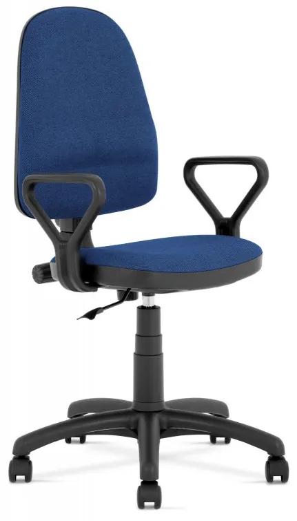 Kancelárska otočná stolička BRAVO — látka, viac farieb Modrá