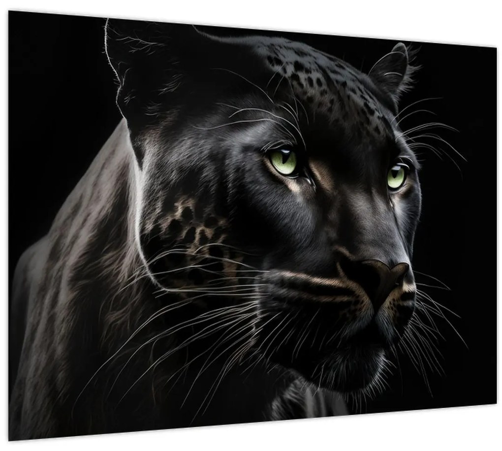 Obraz - Čierny panter (70x50 cm)
